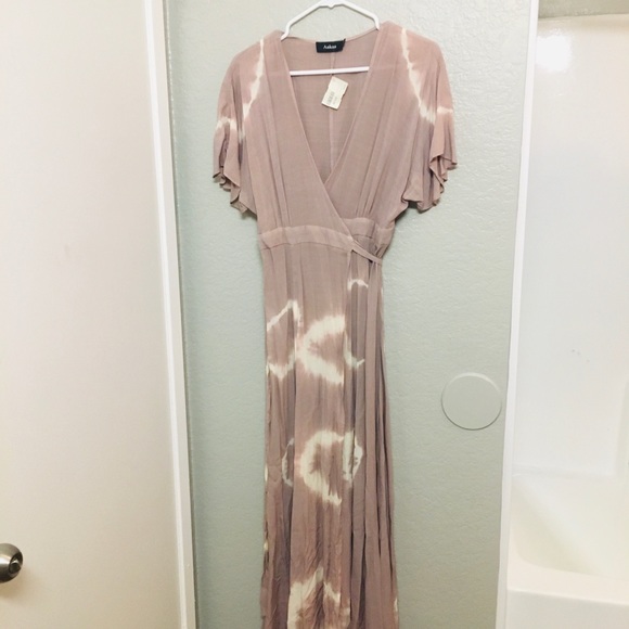 Lavender Wrap Dress - Picture 1 of 7